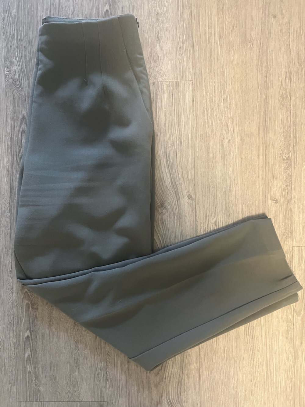 Dynamite Olive Green High-Waist Trousers